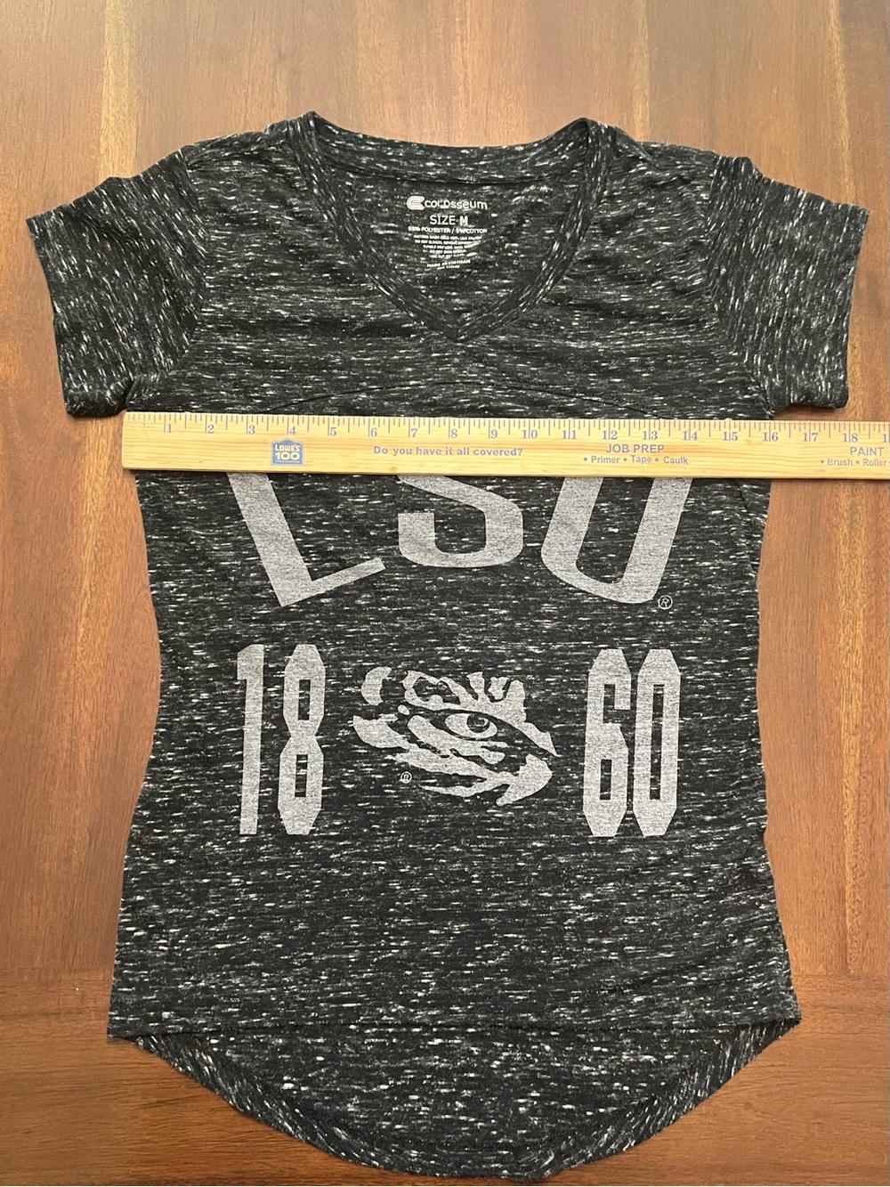 2 FOR 1: Women’s LSU V-Neck Short Sleeve Shirts! Size Medium. 💜💛 - Picture 8 of 14
